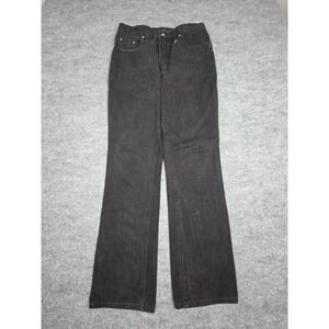 Vintage Rocky Mountain Jeans Women's 12 LONG Black Bareback Western Y2K **